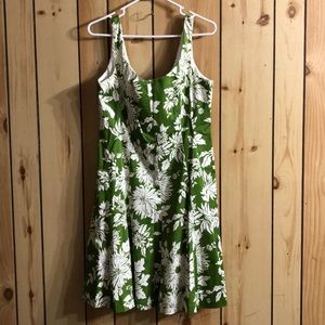 Strapped Summer Dress Midi Size 14 Boning in top